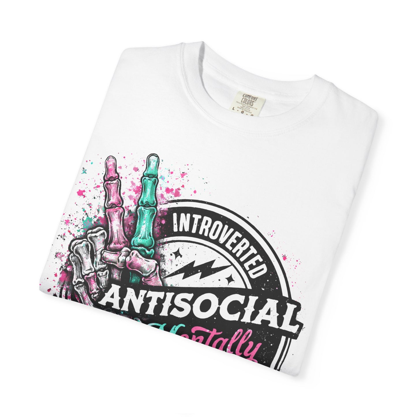Antisocial & Mentally Spicy T‑Shirt — Introverted, Edgy Graphic Tee