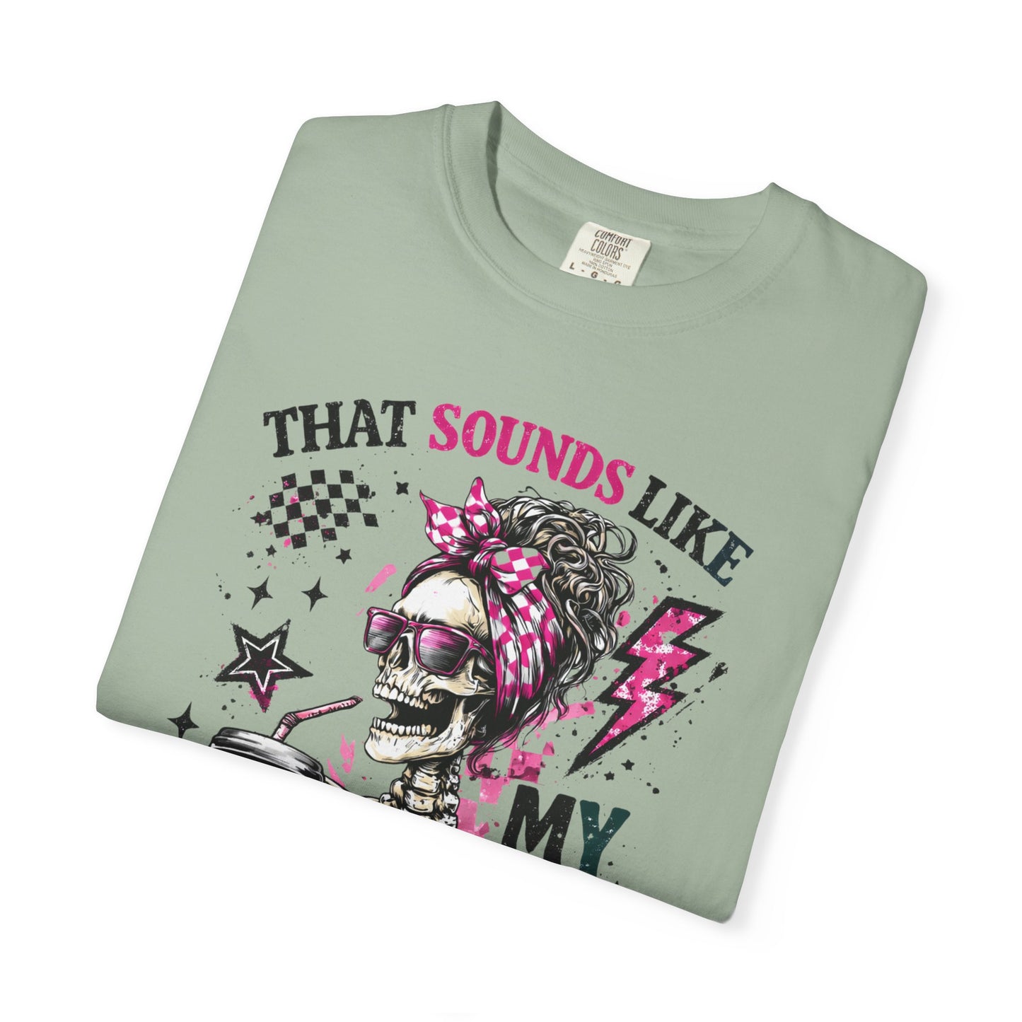 That Sounds Like My Husband's Problem T-Shirt — Funny Rockabilly Skull Graphic Tee for Wives