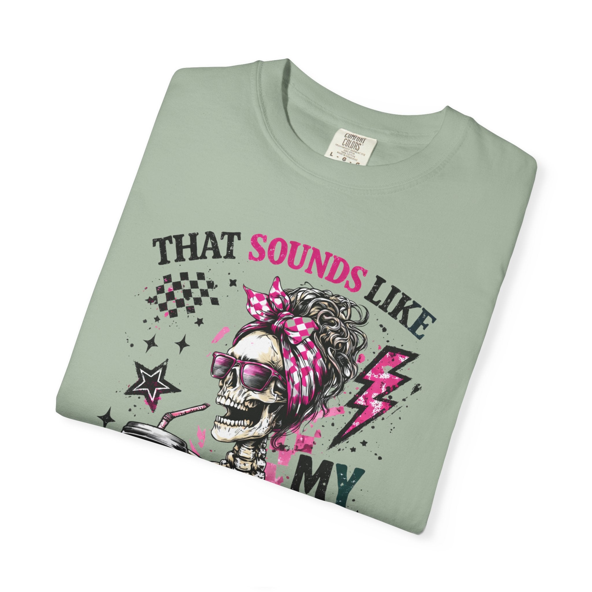 That Sounds Like My Husband's Problem T-Shirt — Funny Rockabilly Skull Graphic Tee for Wives