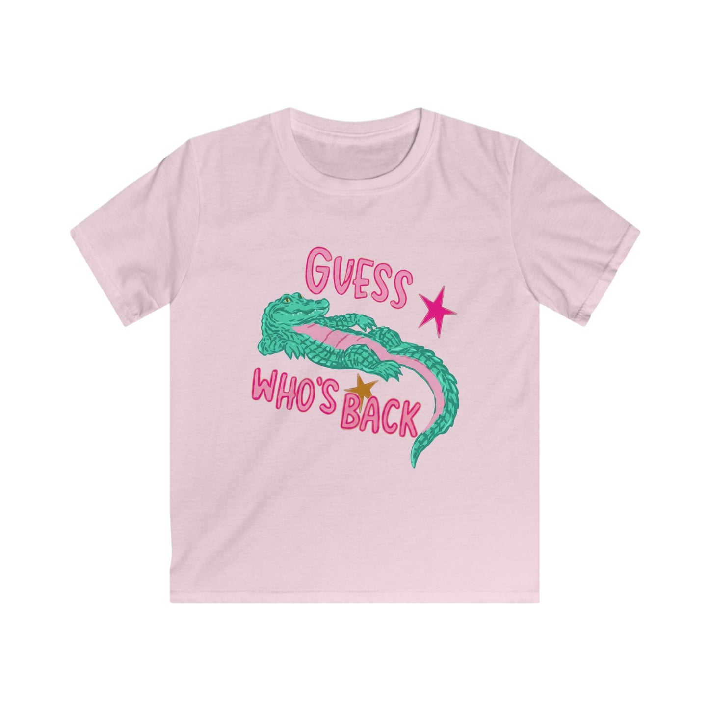 Kids Tee — 'Guess Who's Back' Crocodile Graphic Shirt