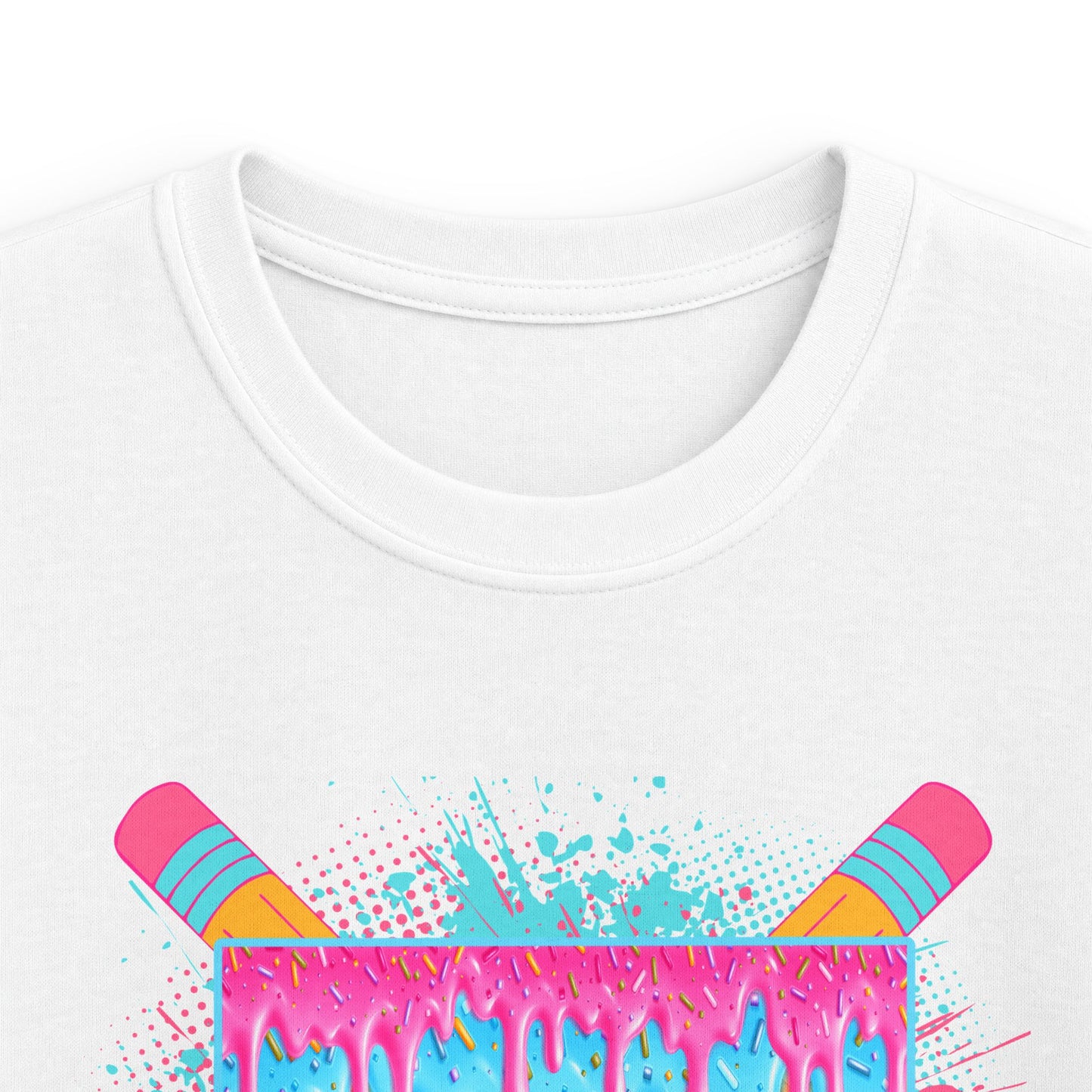 Kids T‑Shirt - Colorful 'Pre-K Dip' Crayon Drip Design (Back to School Gift)