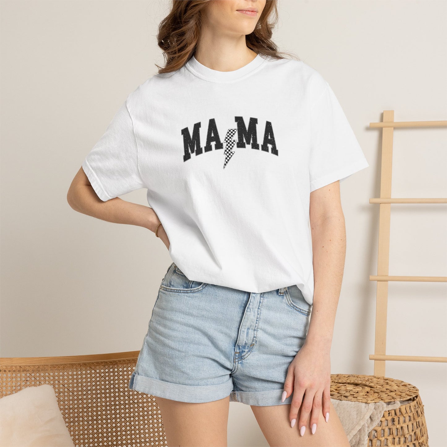 Mama Graphic T-Shirt — “Just Another Manto Mom-Day” Retro Mom Tee