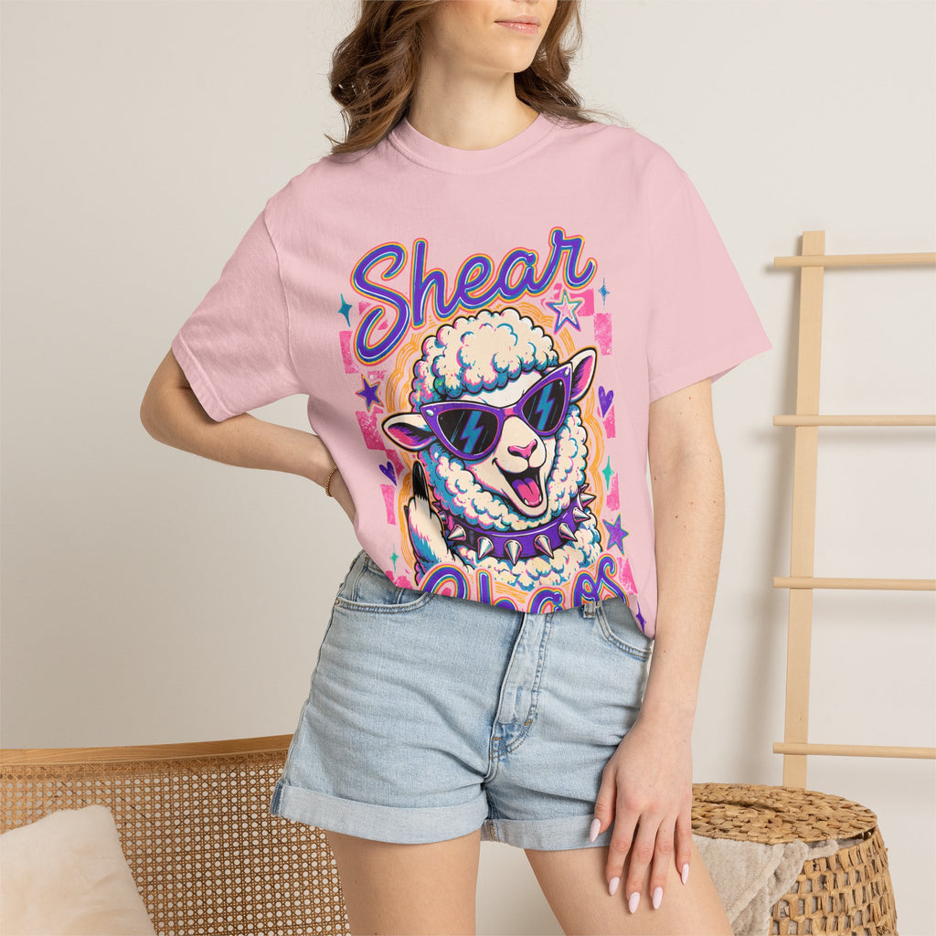 Shear Chaos Sheep Graphic T-Shirt — Cute Sunglasses Lamb Tee