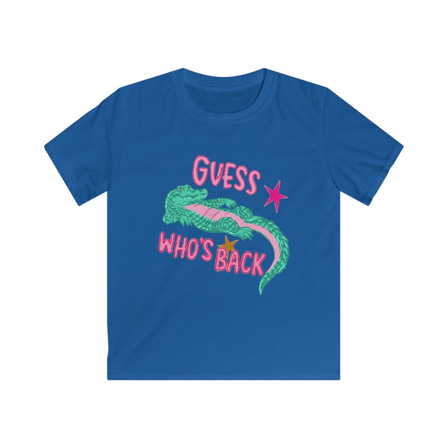 Kids Tee — 'Guess Who's Back' Crocodile Graphic Shirt