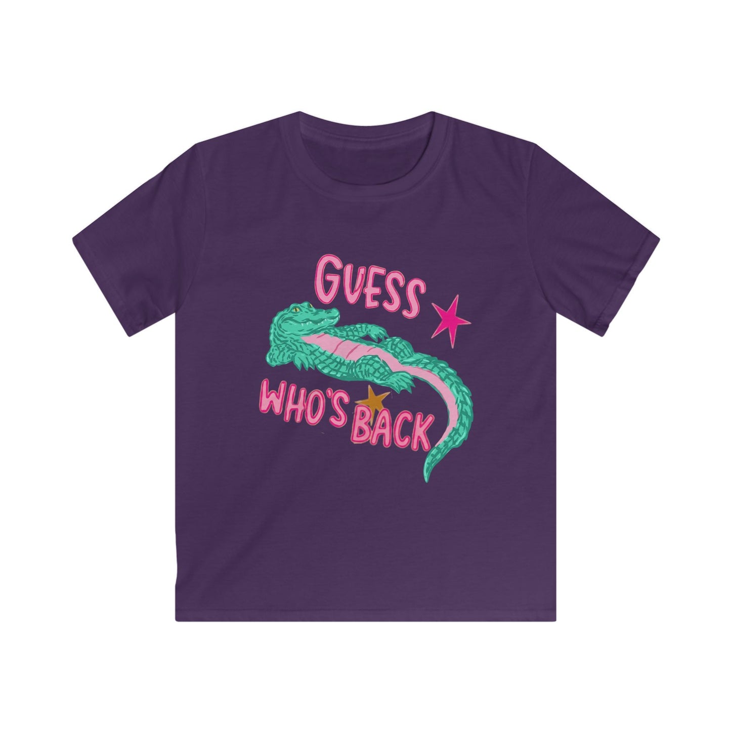 Kids Tee — 'Guess Who's Back' Crocodile Graphic Shirt