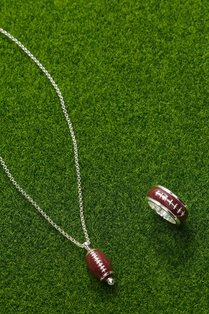 Football Spinner Pendant