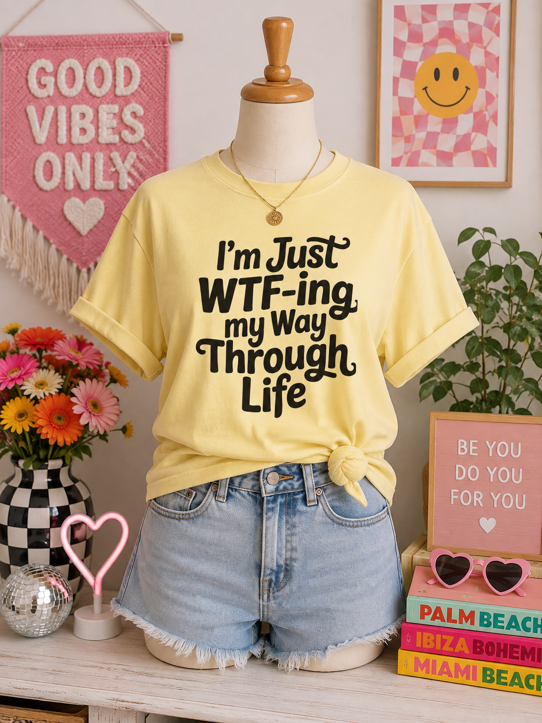 I'm Just WTF-ing My Way Through Life Boxy Tee