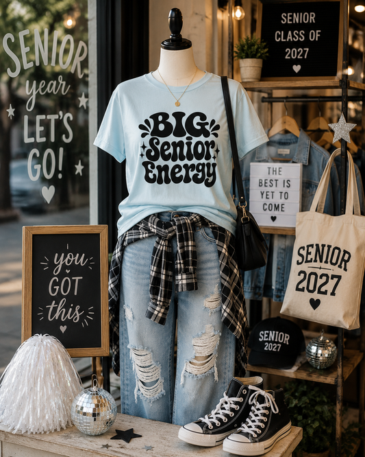 Big Senior Energy T-Shirt — Retro Graduation Tee for Class of 2026