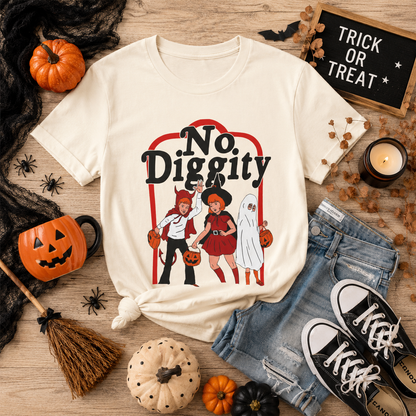 No Diggity Halloween Graphic T-Shirt