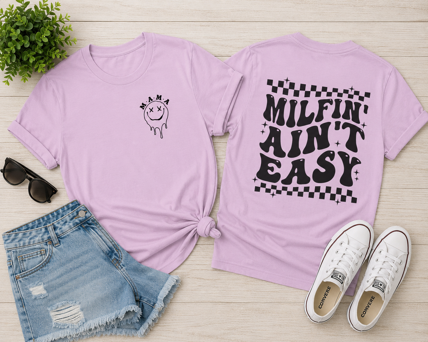Milfin Ain't Easy Graphic T-Shirts