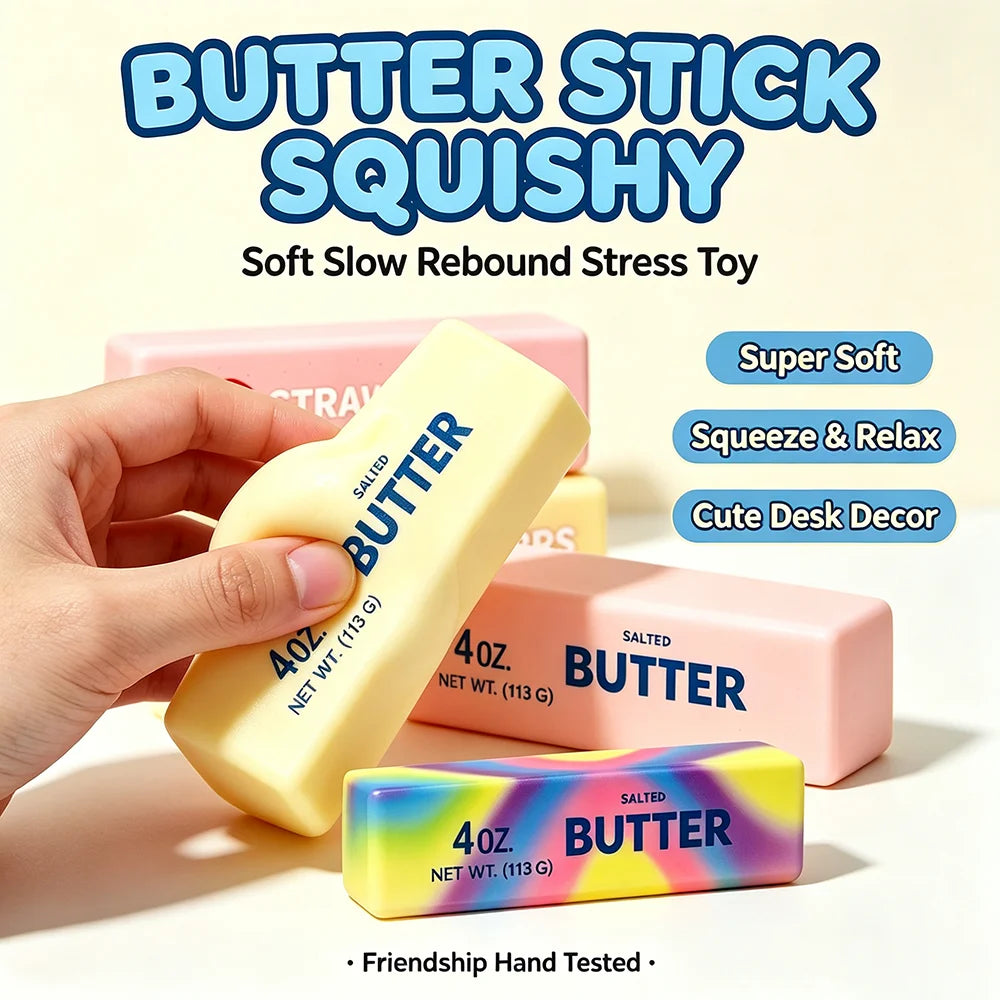 Butter Stick Squishy Toy Soft Squeeze