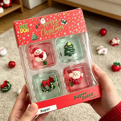 Christmas Mini 4-pack Set Nice Cube Stress Relief Holiday Gifts Set