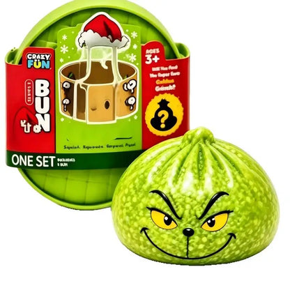 Glitter Green Dumpling With Steamer Squeeze  Buns Relieve Stress for Christmas Party Gift New Year Gift