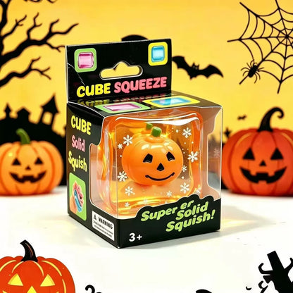 🎃✨ Luminous Halloween Spooky Squishy Cube 👻