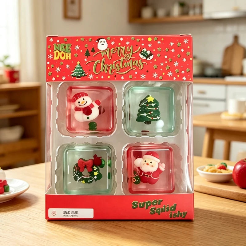 Christmas Mini 4-pack Set Nice Cube Stress Relief Holiday Gifts Set