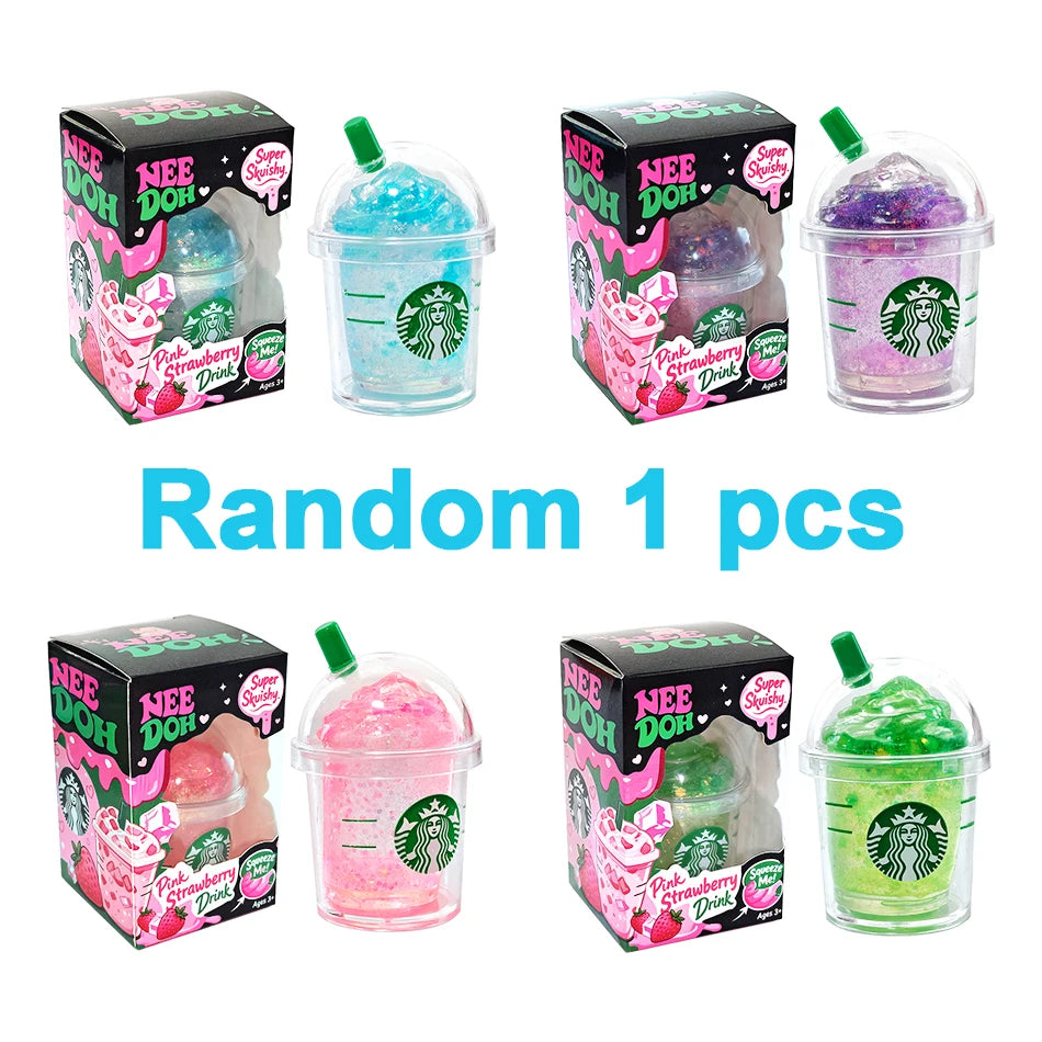 Blind Box Stress-relief drink cup Sensory Squeeze Toy