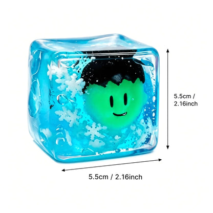 🎃✨ Luminous Halloween Spooky Squishy Cube 👻