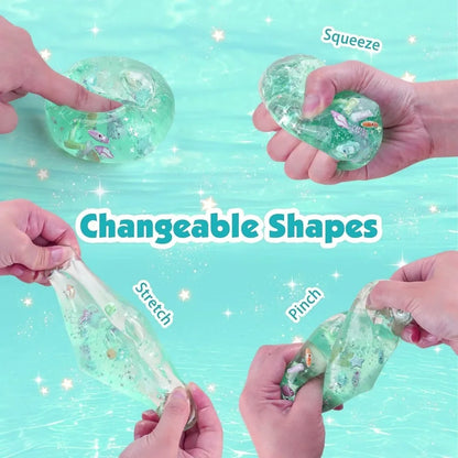 🌊 Taba Ocean Squishy Stress Ball Cube 🧊