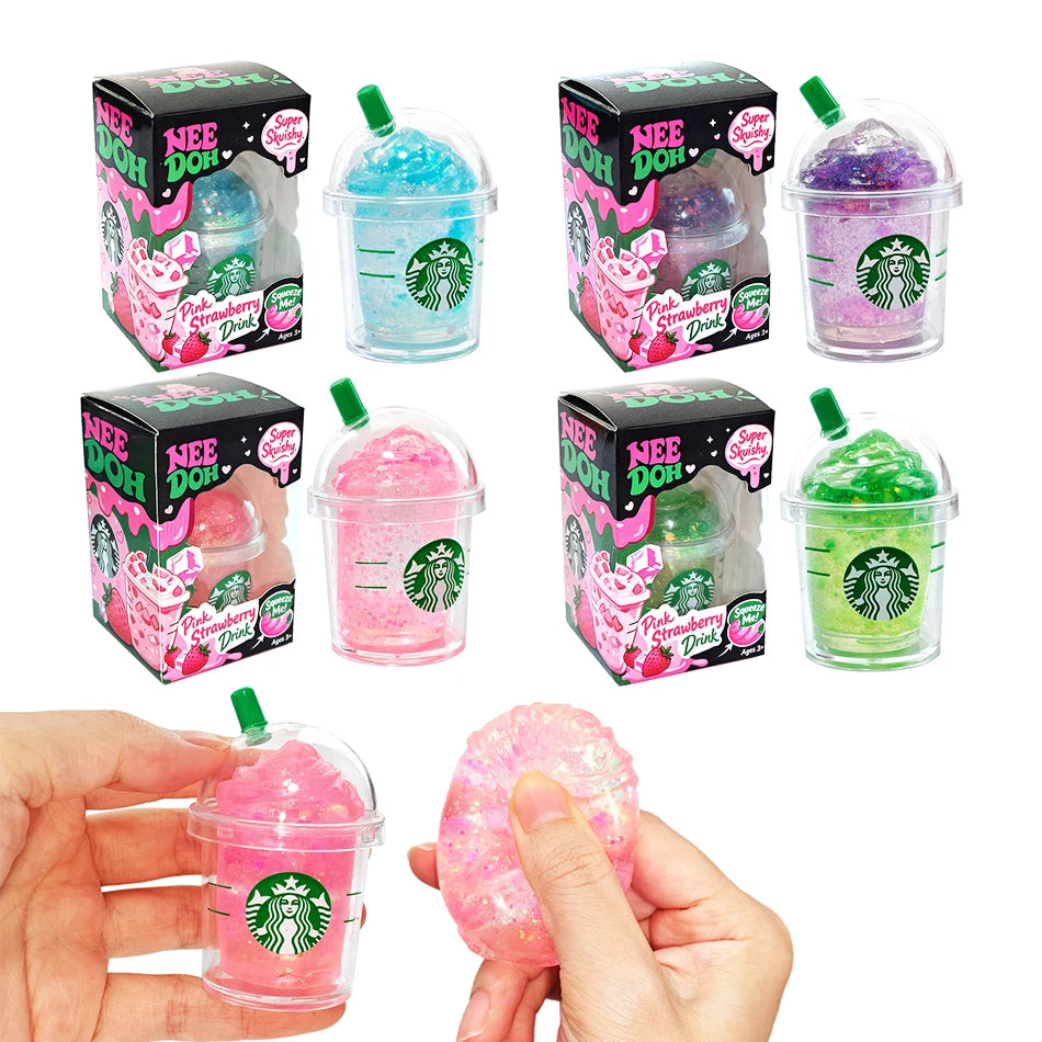 Blind Box Stress-relief drink cup Sensory Squeeze Toy