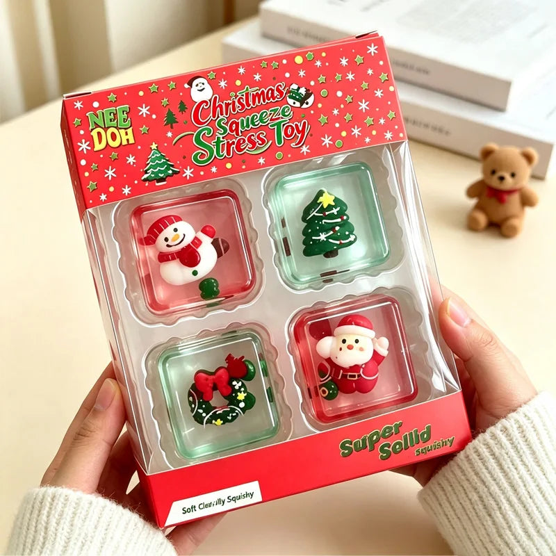 Christmas Mini 4-pack Set Nice Cube Stress Relief Holiday Gifts Set