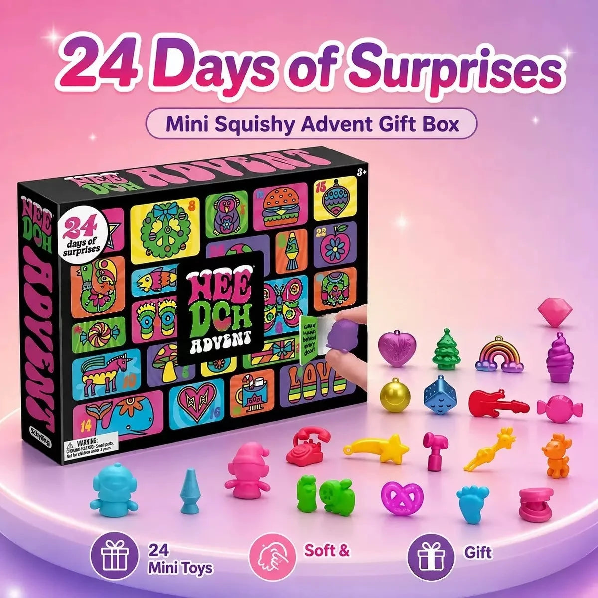 Needoh 2026 Christmas Advent Calendar 24 Days Countdown