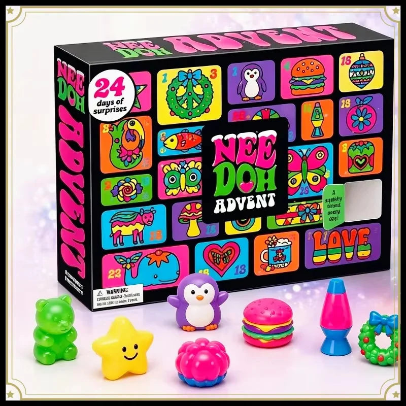 24-Day Squishy Advent Calendar – Fidget & Sensory Surprise Box