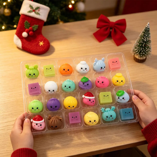 Squishy 2026 Christmas Advent Calendar, 24 Days Countdown Surprise Box