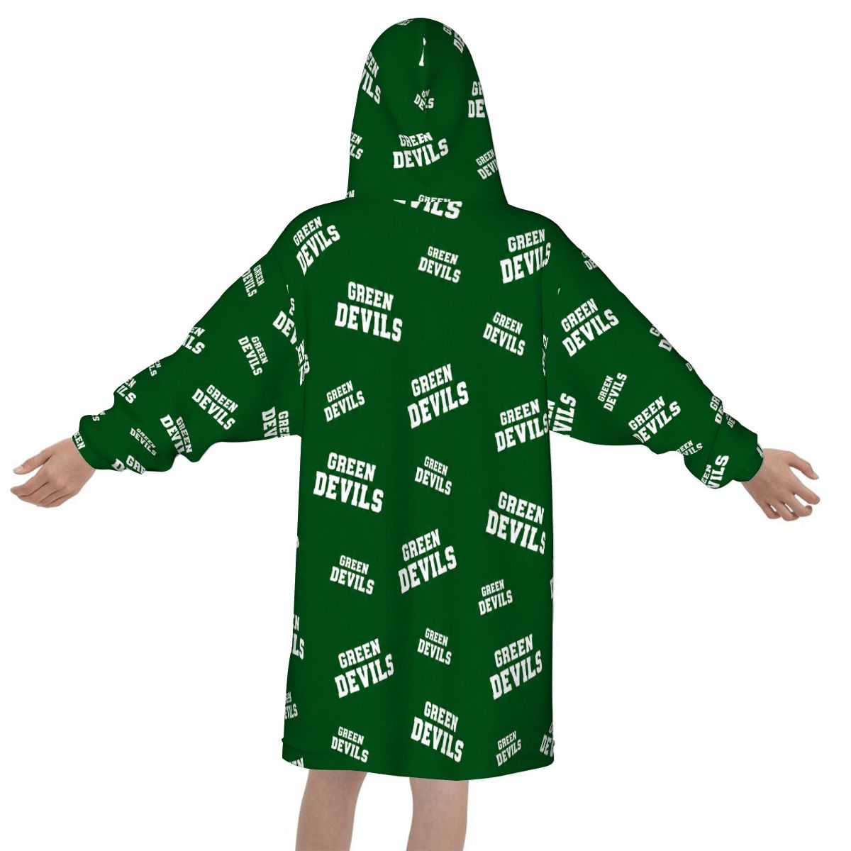 Blanket Hoodie for Kids GREEN DEVILS