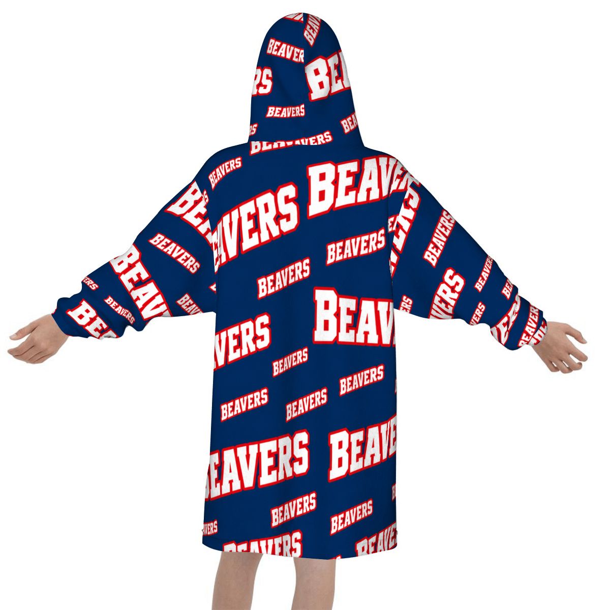 Blanket Hoodie for Kids Beavers