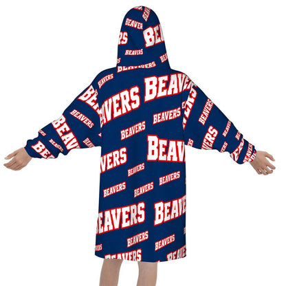 Blanket Hoodie for Kids Beavers