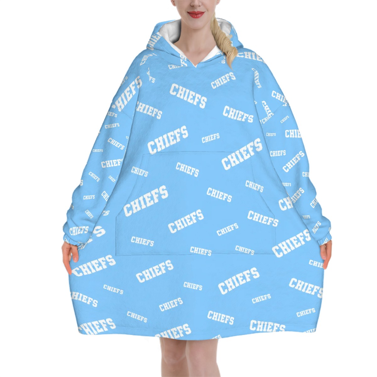 Adult Blanket Hoodie CHIEFS