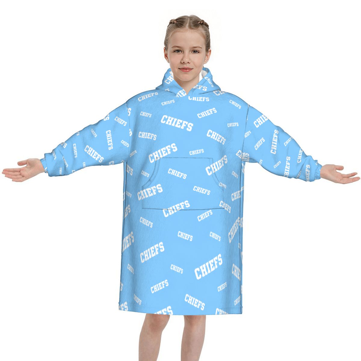Blanket Hoodie for Kids CHIEFS