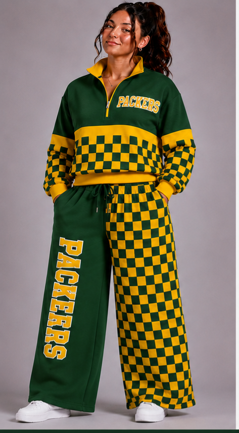 Packers Athletic Set(Wide Leg Pants)