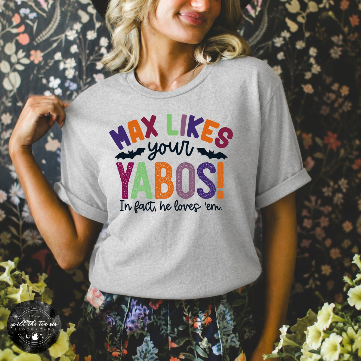 Max Likes Your Yabos Tee | Funny Witchy Halloween Graphic T-Shirt