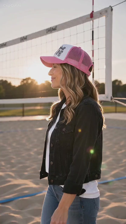 Soccer Mom Trucker Hat - Leopard Print