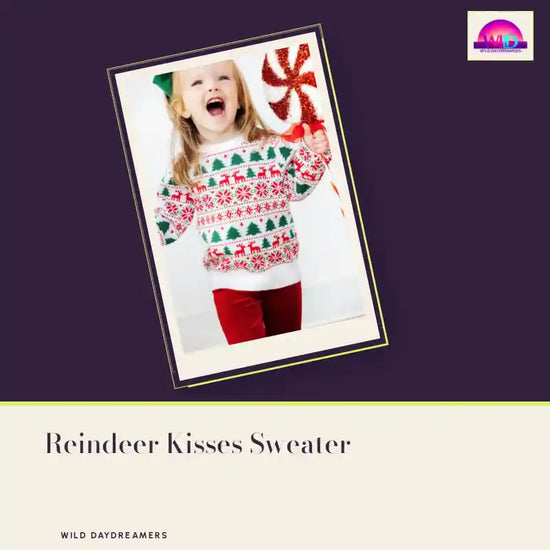 Reindeer Kisses Sweater by@Outfy