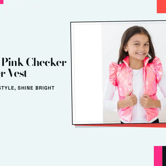 Neon Pink Checker Puffer Vest by@Outfy