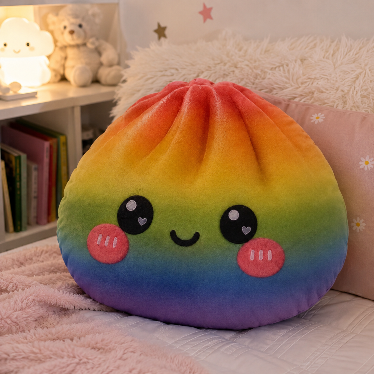 Rainbow Dumpling Pillow