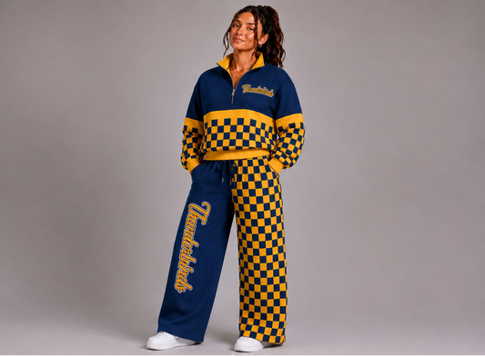 Adult Athletic Jacket and Wide Leg Pants
